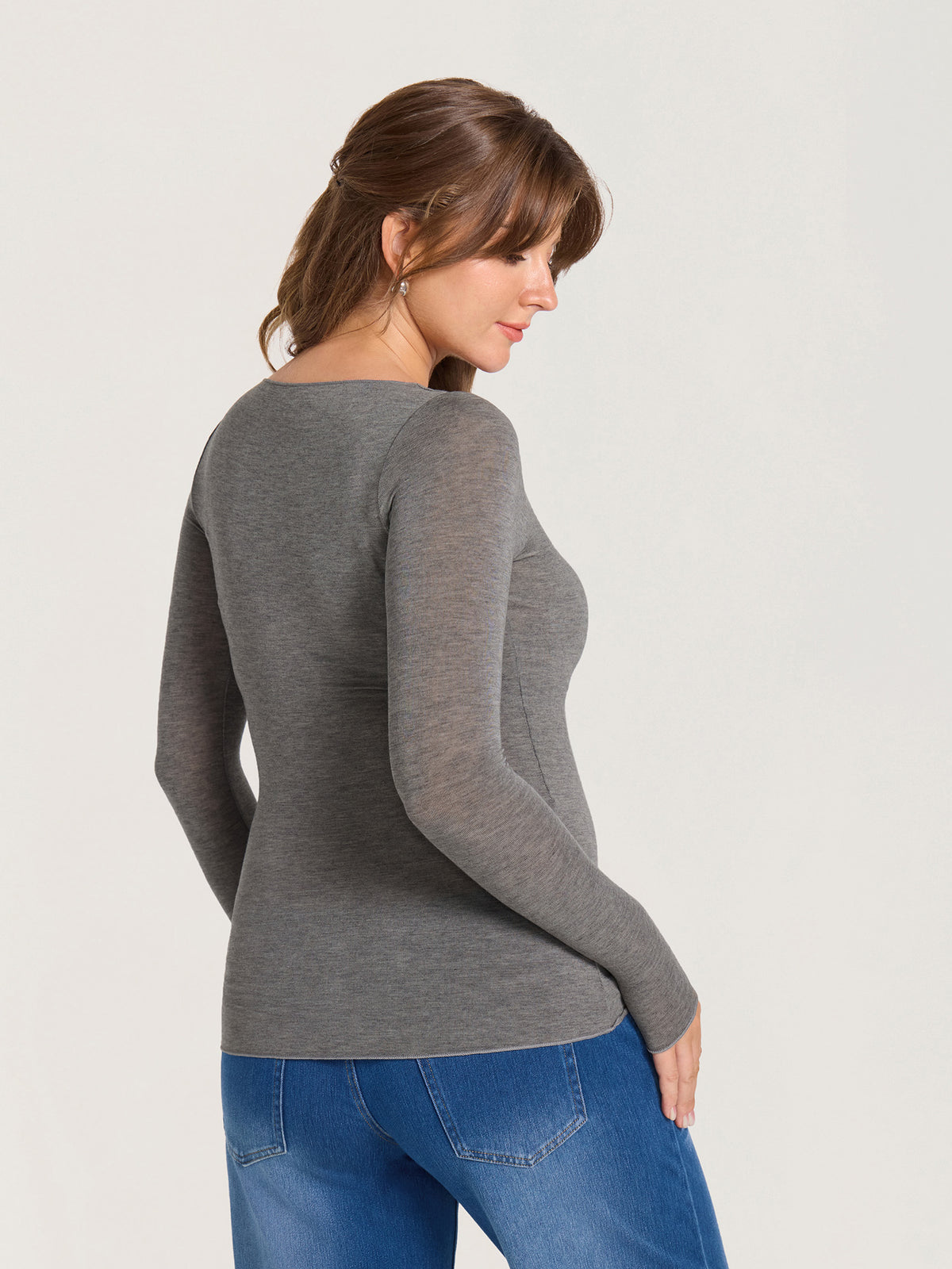 Ultralight Merino Wool Boatneck Maternity Top