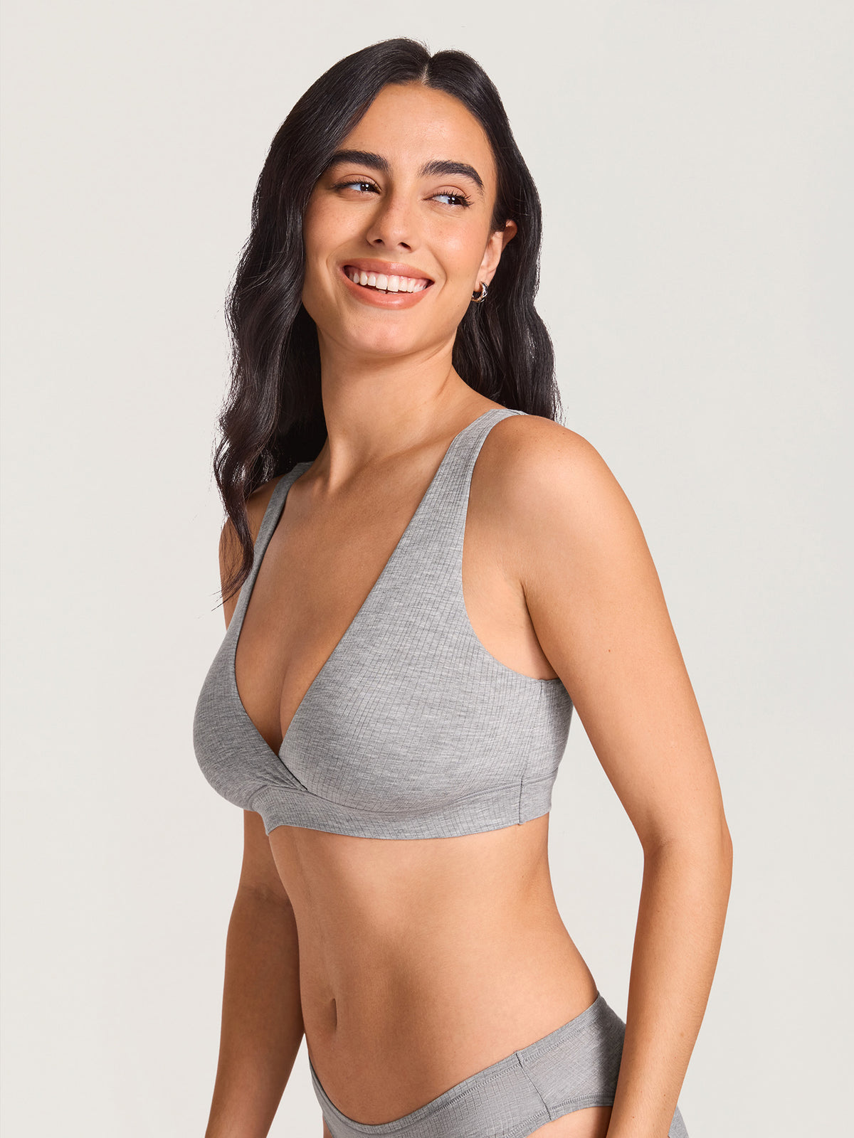 Naturveil Modal Ribbed Crossover Nursing Bra
