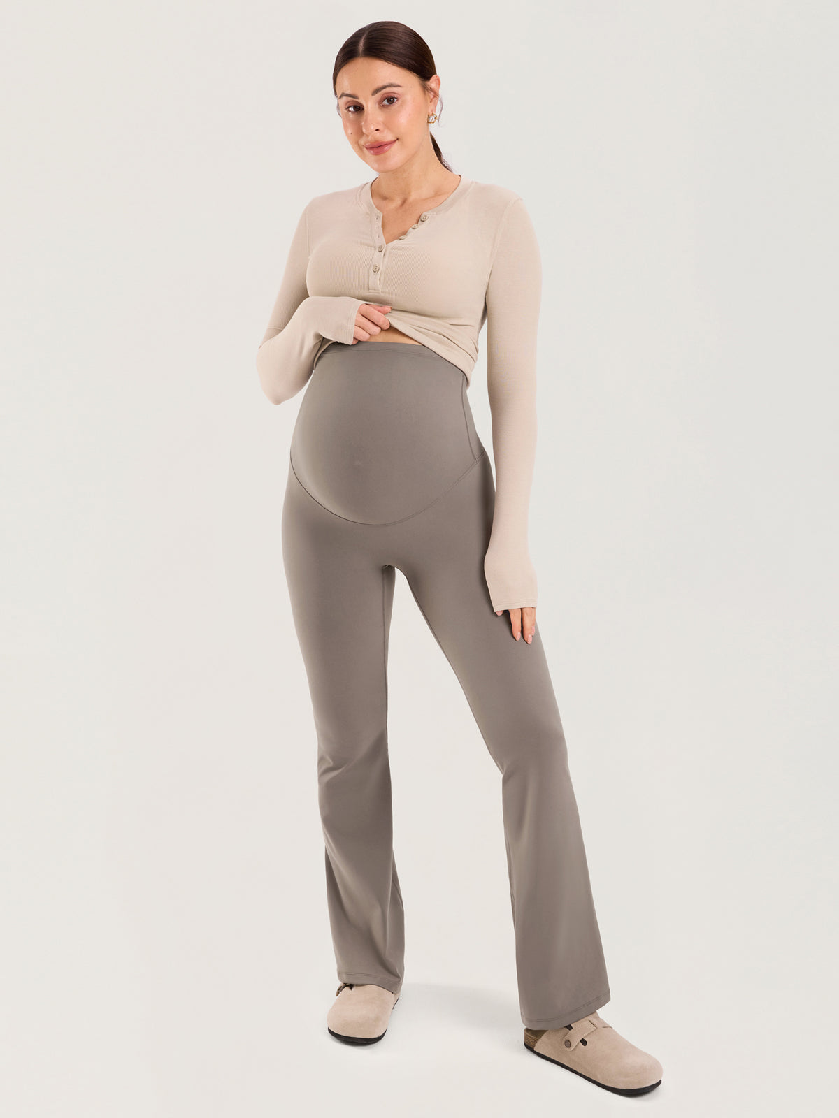 Natrelax® No Front Seam Maternity Flare Leggings 31.5"